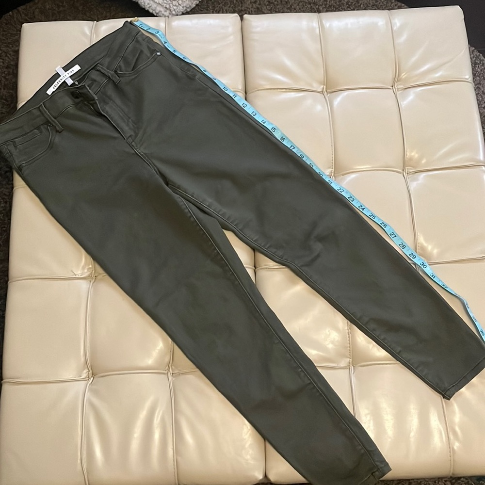 Olive Green Celebrity Pink High Rise Skinny Pants